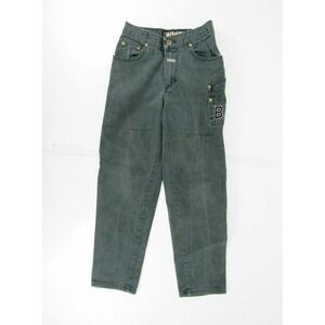 Vintage‎ 90s BOSS Green Jeans Boys Size 10 Baggy Spell Out Hip Hop Retro